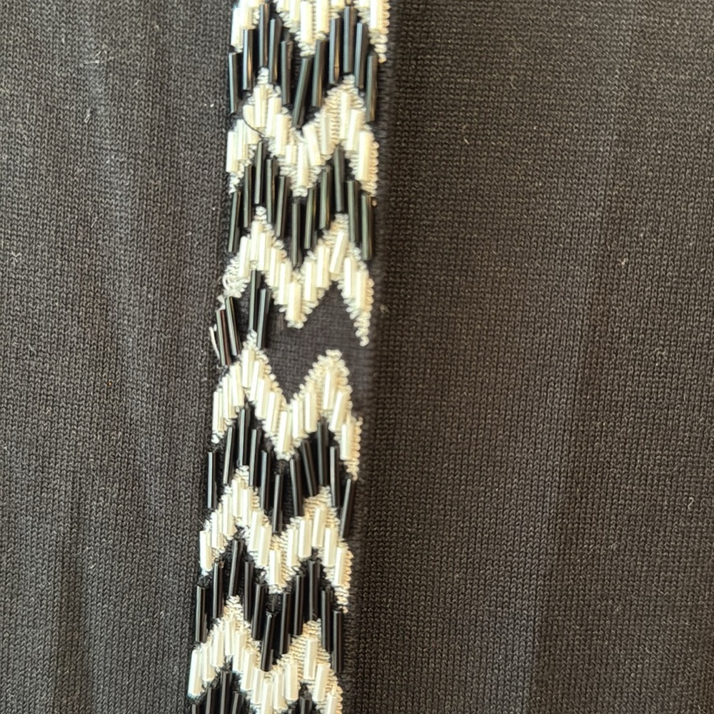 DVF/Diane Von Furstenberg Carmela Black and White Long Cardigan - Picture 6 of 16